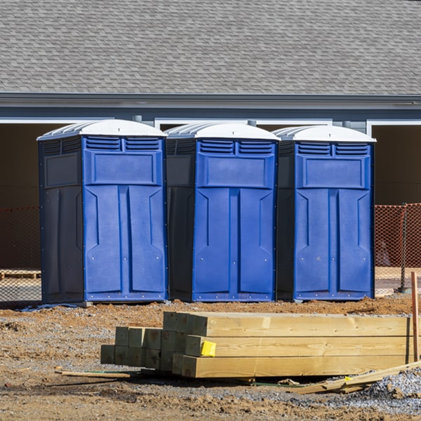 how can i report damages or issues with the portable restrooms during my rental period in Afton